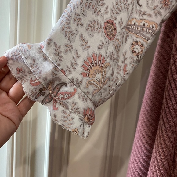 Loft blouse and sweater vest set - Picture 3 of 5